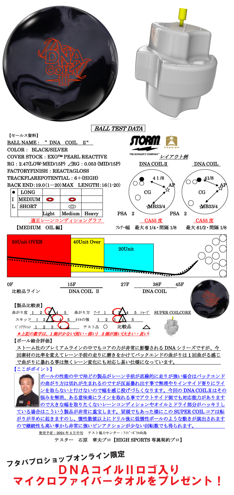 ボウリング用品　ボウリングボール ストーム STORM 　DNA コイルⅡ　DNA COIL Ⅱ