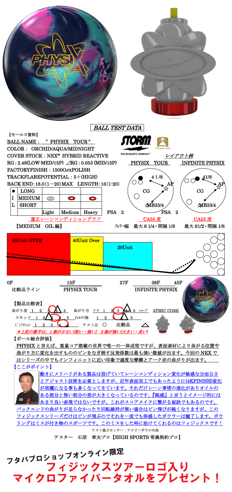 ボウリング用品　ボウリングボール ストーム STORM 　フィジックスツアー　PHYSIX TOUR 