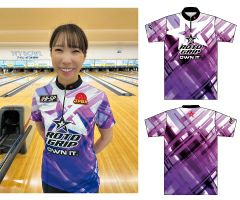ボウリング　ウェア　ハイスポーツ　lサイズ HS-01013 ST Geometry (Y/R) - ハイスポーツ社 ：信頼の